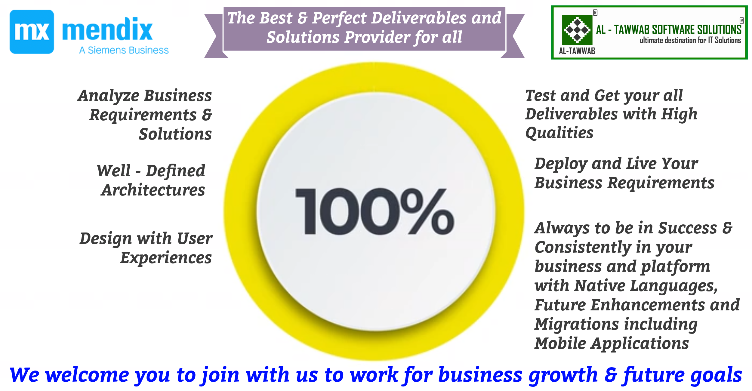 AL-TAWWAB SOFTWARE SOLUTIONS => MENDIX - LOW / NO CODE PLATFORM AL-TAWWAB SOFTWARE SOLUTIONS => MENDIX - LOW / NO CODE PLATFORM